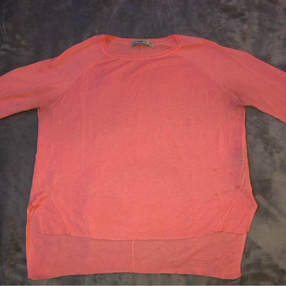 Zara Tops - Zara knit lightweight pink long sleeve
